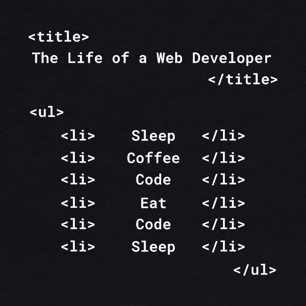 Life of a Web Developer | HTML by MrDrajan